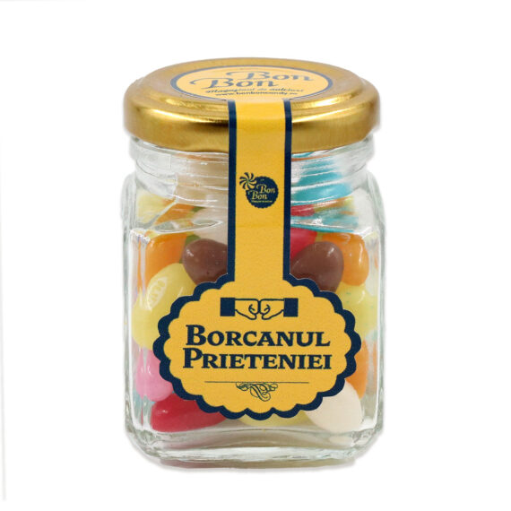 Borcan ,,Prietenie'' jelly beans asortate